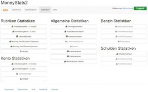 MoneyStats Statistiken Übersicht