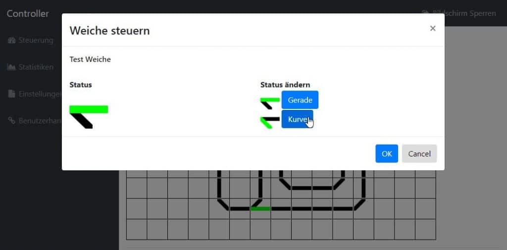 Modelleisenbahnsteuerung Weichen Steuern