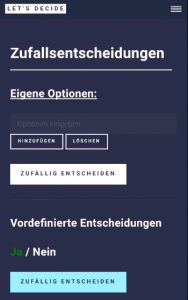 Let's Decide - Entscheiden