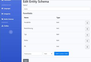 Stammdatenportal Schema editieren