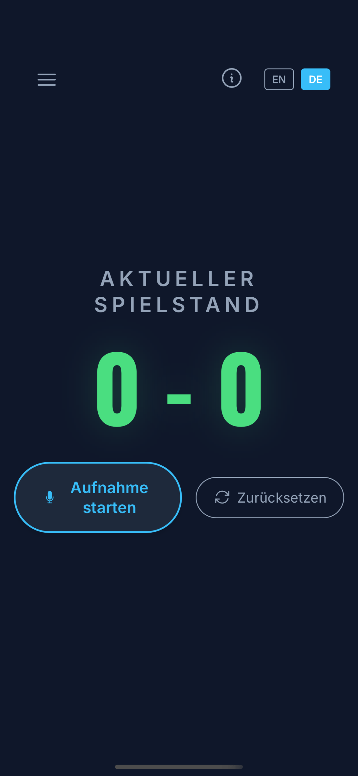 DE - 11 - Startscreen