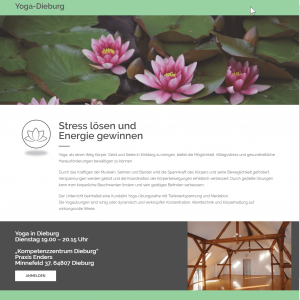 yogadieburg Webdesign yoga-dieburg.de